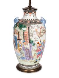 A Pair of Chinese Famille Rose Porcelain Vases