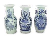 Five Chinese Blue and White Porcelain Vessels