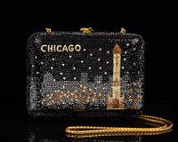 Judith Leiber Chicago Rhinestone Minaudière