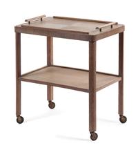 A French Limed Oak Serving Cart Height 27 1/2 x width 24 1/2 x depth 16 1/2 inches. — CIRCA 1950