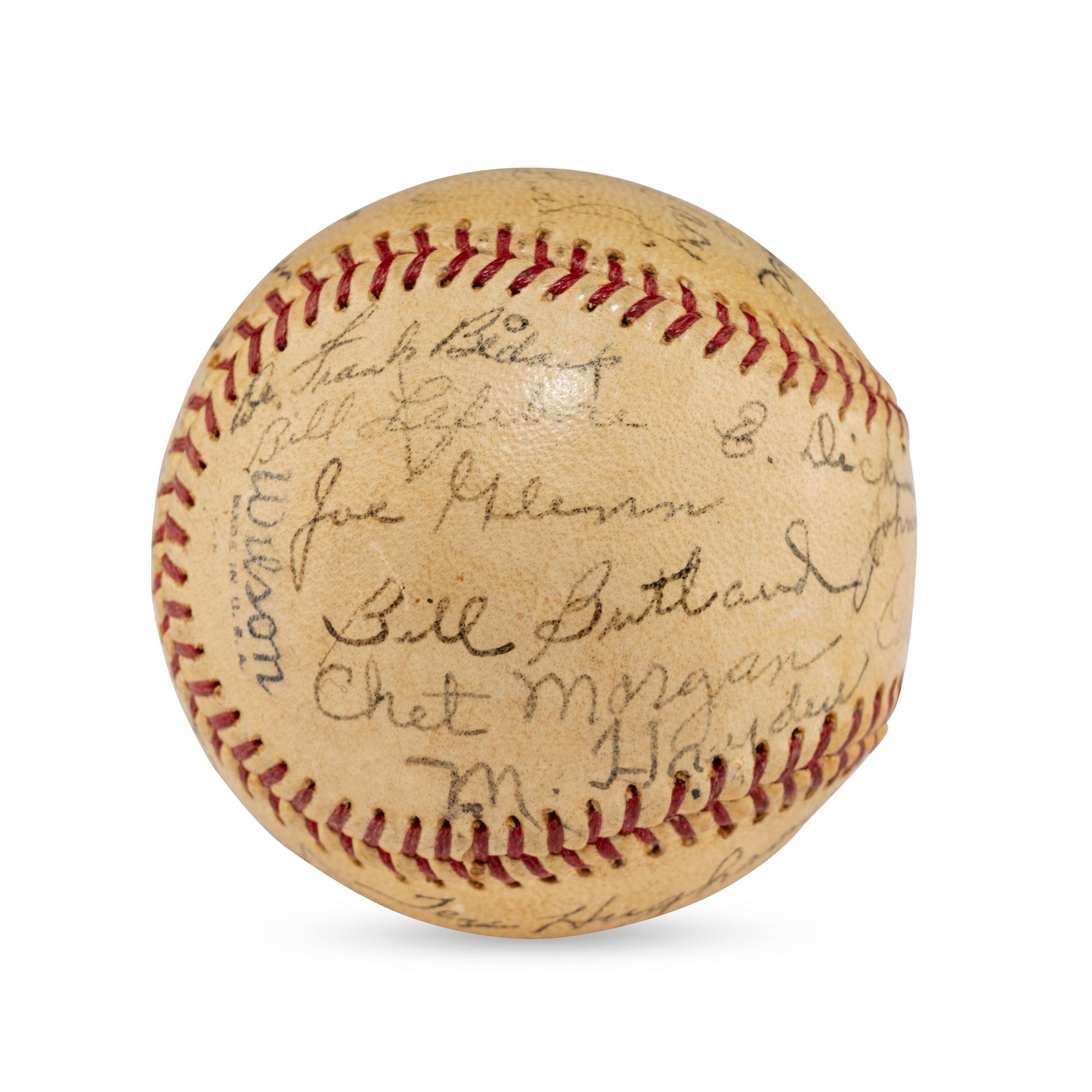 A 1941 Louisville Colonels Team Signed Autograph Baseball