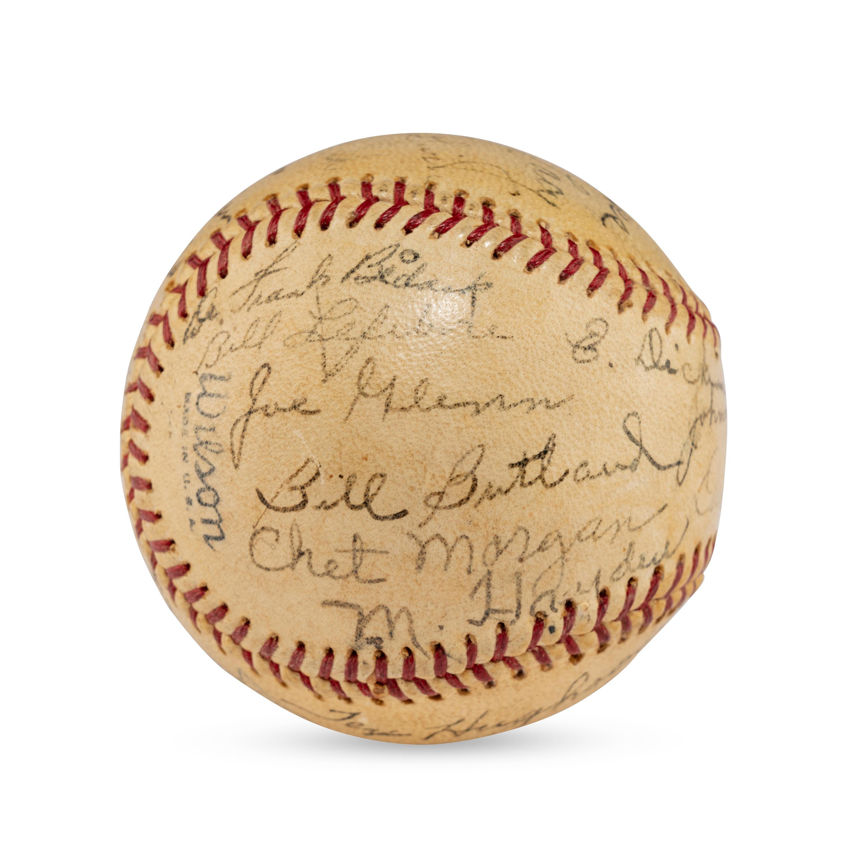 A 1941 Louisville Colonels Team Signed Autograph Baseball