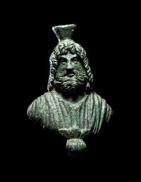 A Roman Bronze Bust of Serapis