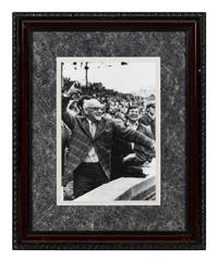 A Group of 14 Photographs of George Halas Formerly Displayed at Mike Ditka's Restaurant