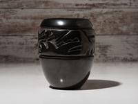 Carved Blackware Jar