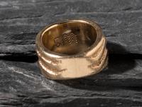 14K Gold Wave Ring