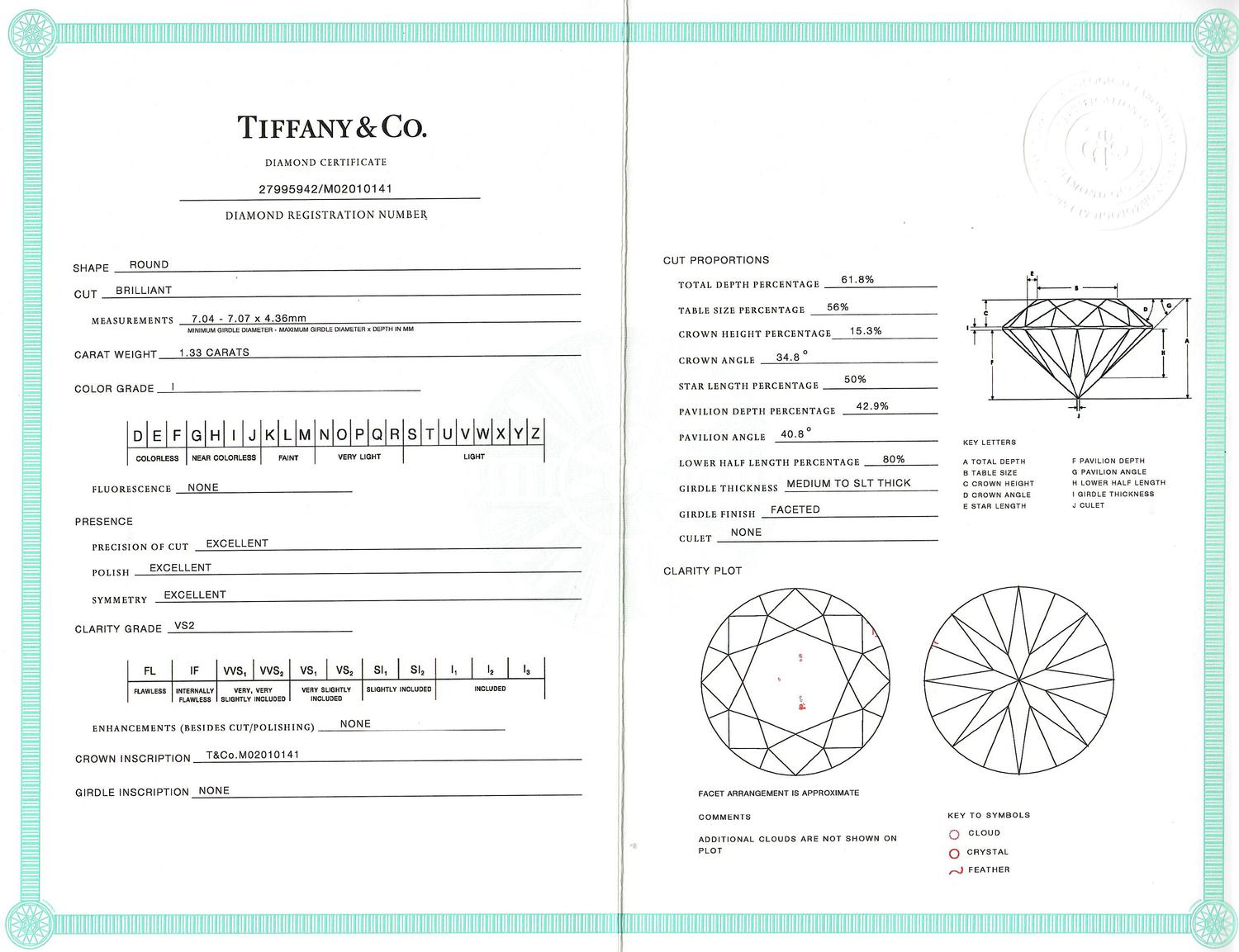 TIFFANY & CO., DIAMOND RING