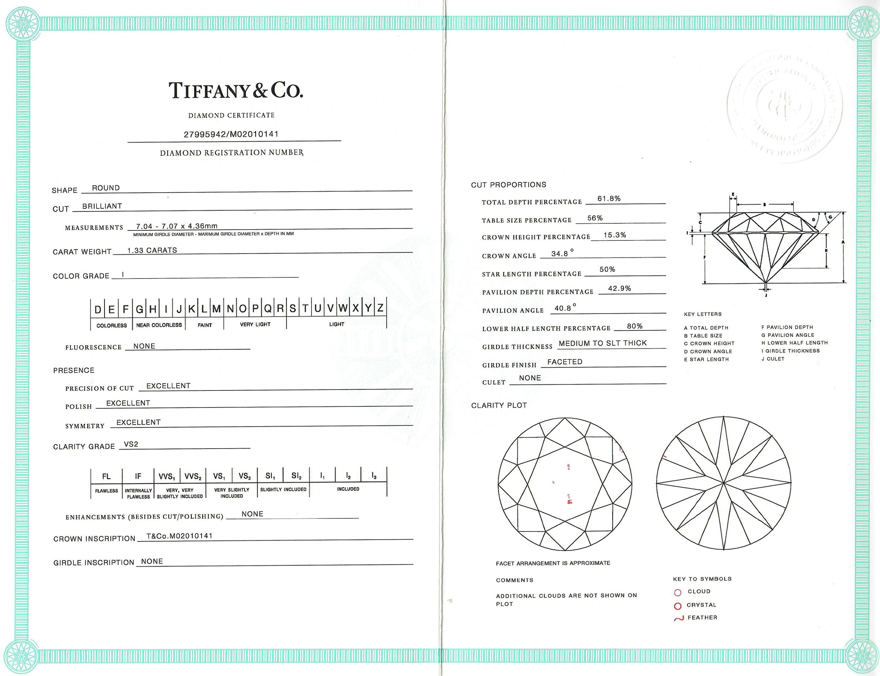 TIFFANY & CO., DIAMOND RING