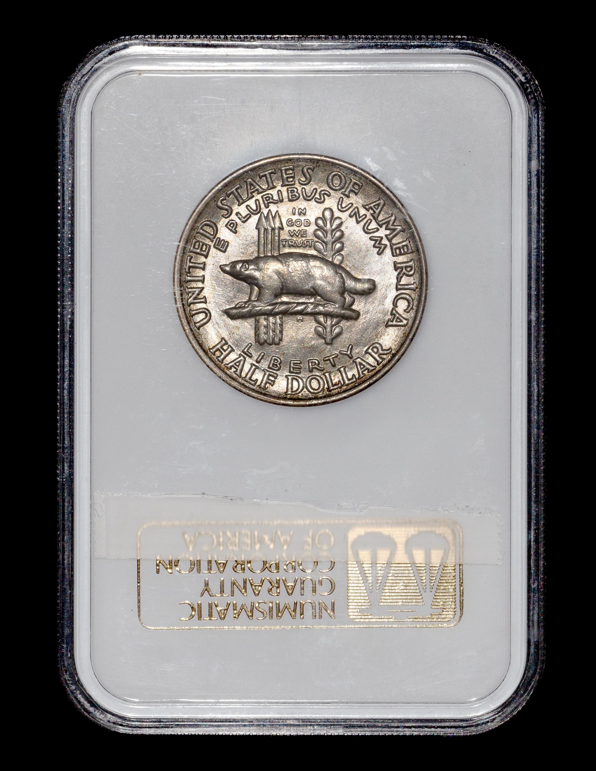 A United States 1936 Wisconsin Commemorative 50c Coin — PCGS graded MS65
