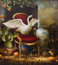 Kevin Sloan (American, b. 1958) Unknown (Birds)