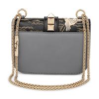 Valentino, Small Glam Lock Bag in Embroidered Leather