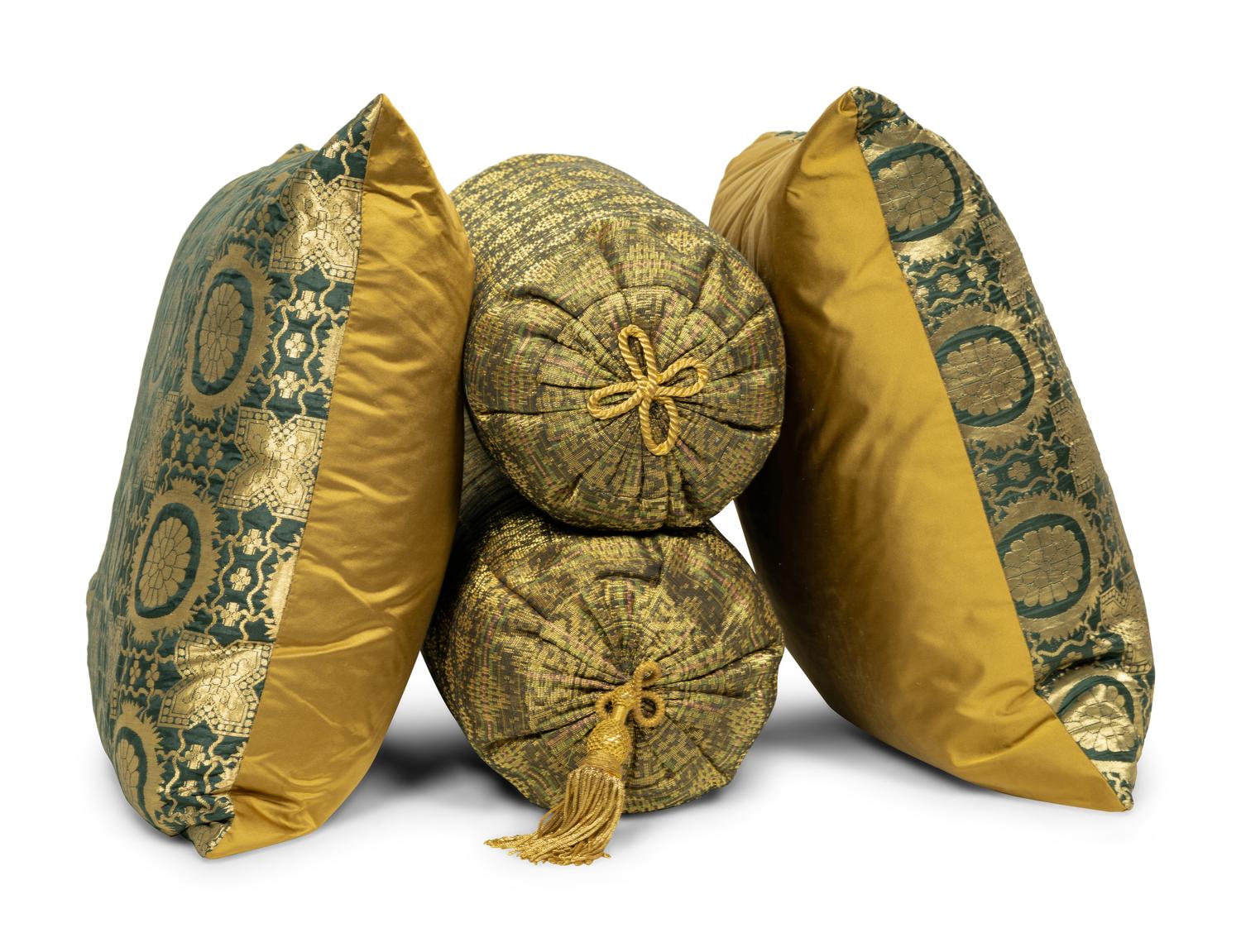 A Group of Southeast Asian Silk Pillows