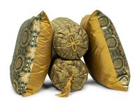 A Group of Southeast Asian Silk Pillows