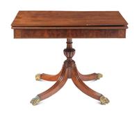 A Late George III Mahogany Game Table