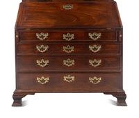 A George III Mahogany Bureau Cabinet
