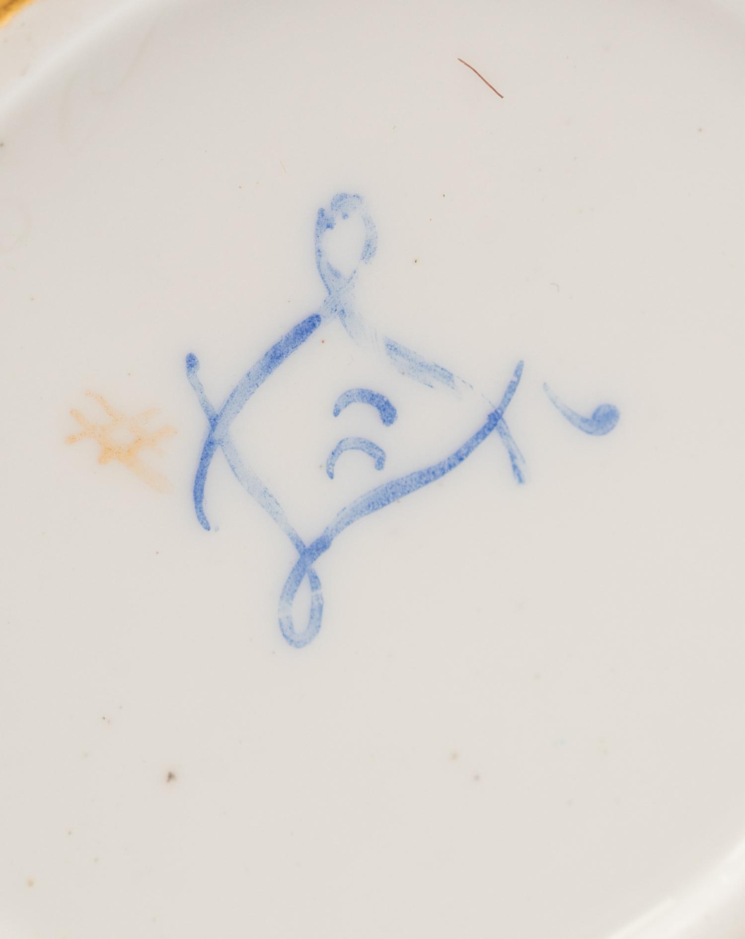 A Sèvres Bleu Céleste Porcelain Seven-Piece Tea Service ( Dejeuner 'Courteille' )