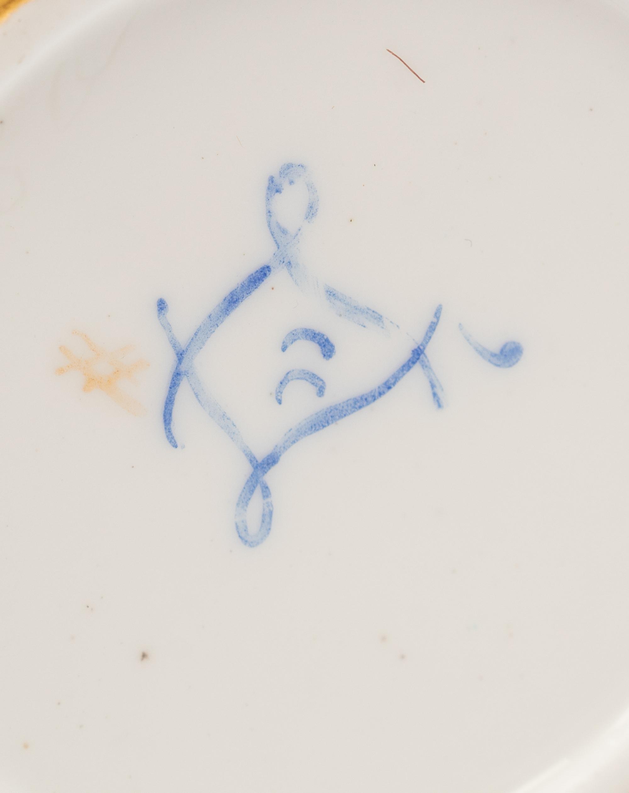 A Sèvres Bleu Céleste Porcelain Seven-Piece Tea Service ( Dejeuner 'Courteille' )