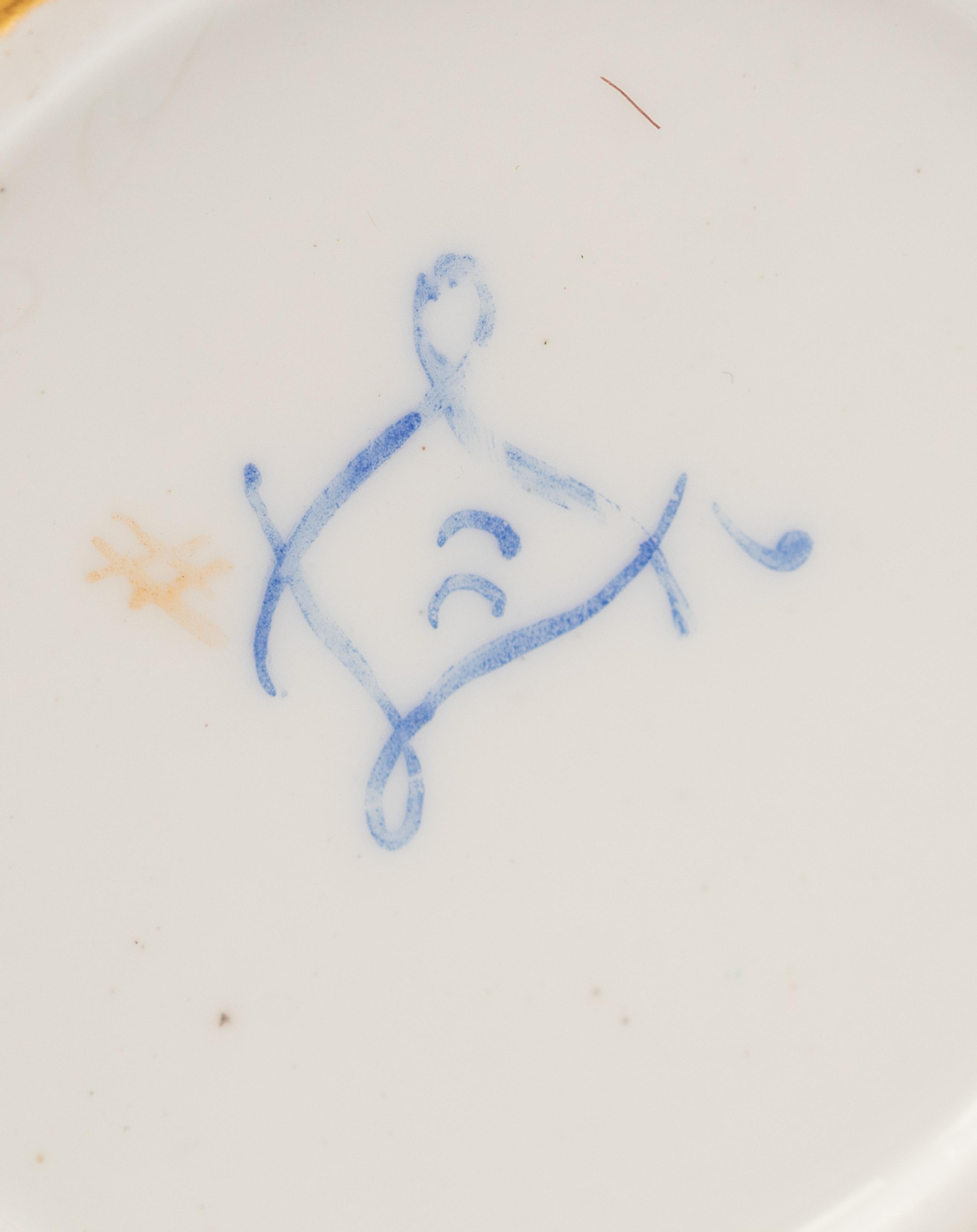 A Sèvres Bleu Céleste Porcelain Seven-Piece Tea Service ( Dejeuner 'Courteille' )