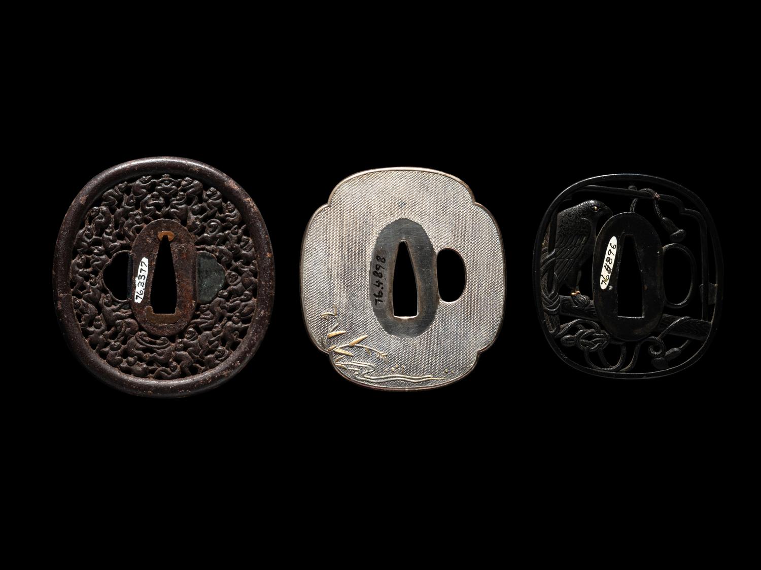 Four Japanese Metal Tsuba