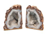 Four Pairs of Geode Bookends