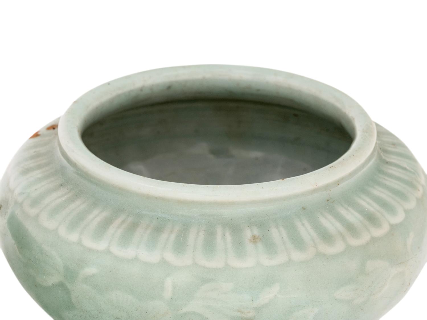 Two Chinese Celadon Glazed Porcelain Vessels