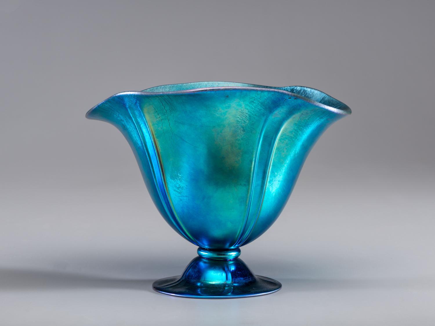 Blue Aurene Vase, c. 1930