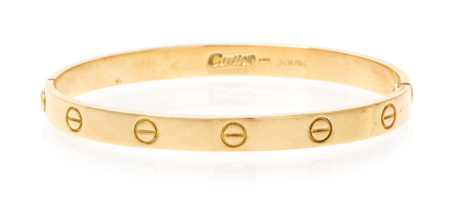 An 18 Karat Yellow Gold Love Bangle, Cartier, 22.50 dwts.