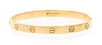 An 18 Karat Yellow Gold Love Bangle, Cartier, 22.50 dwts.