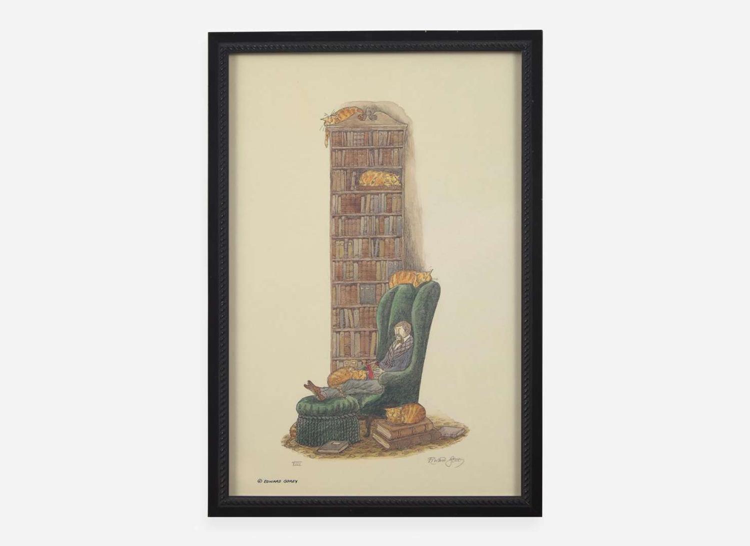 [Children's & Illustrated] Gorey, Edward: Group of 8 Framed Posters and Prints