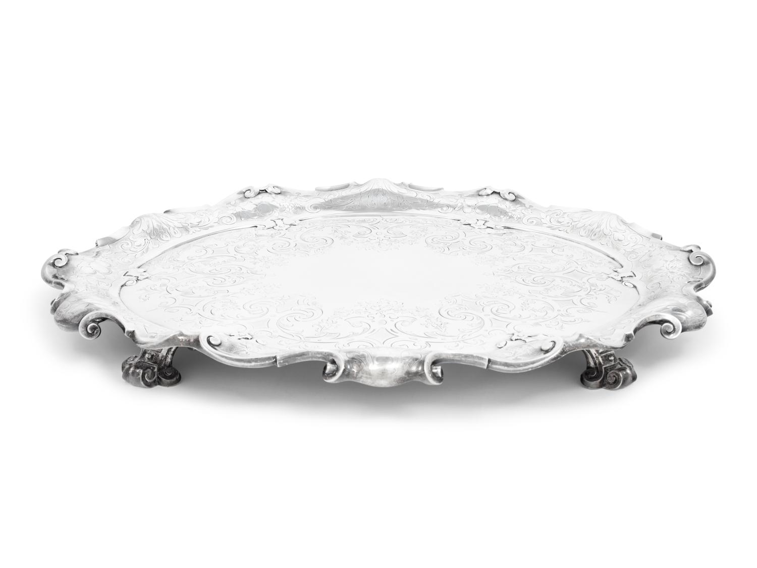 A Victorian Silver Tray
