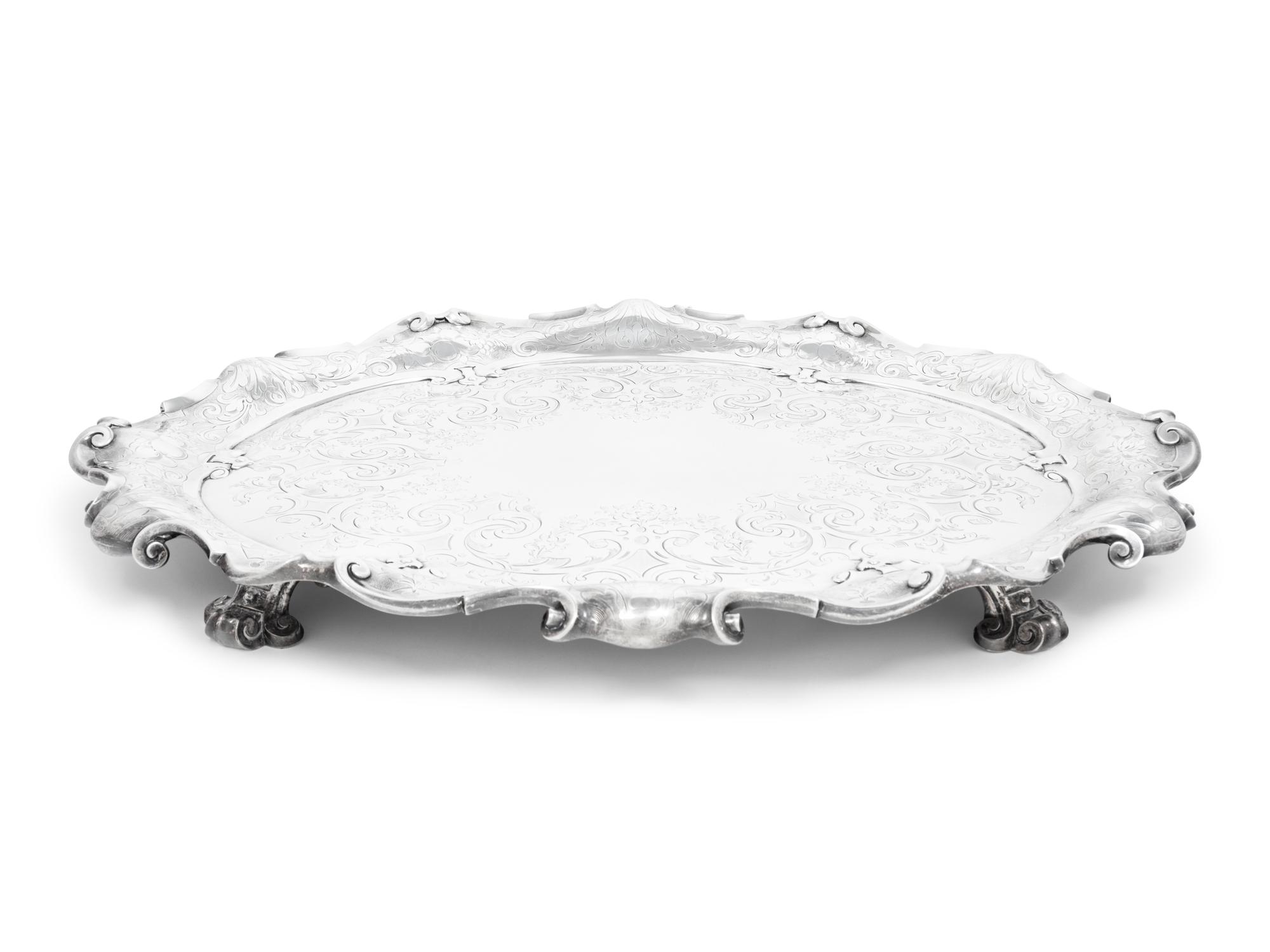 A Victorian Silver Tray