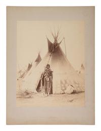 NOTMAN, William (1826-1891), photographer. Photograph of a Blackfoot Indian at camp.