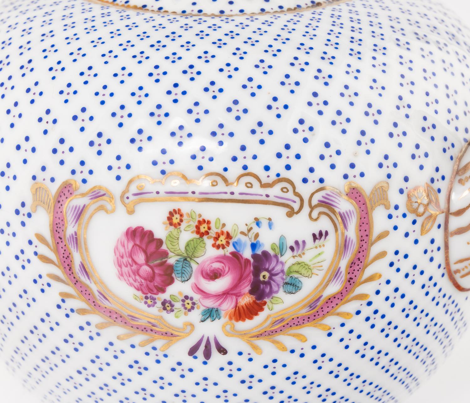 A Herend Porcelain Three-Piece Tea Service