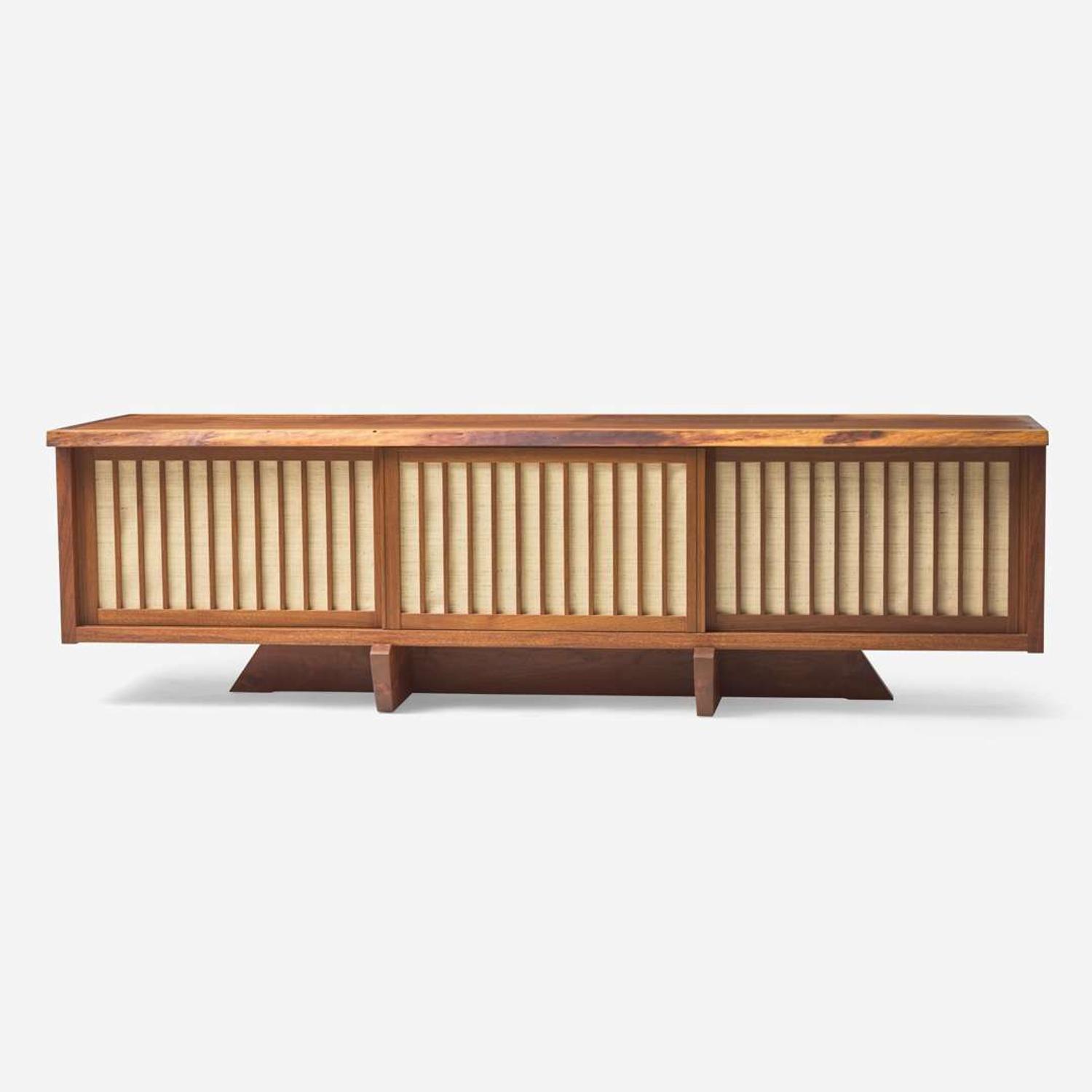Mira Nakashima (American, b. 1942) Special "Conoid Room Divider" Cabinet, George Nakashima Woodworker, New Hope, Pennsylvania, 2007
