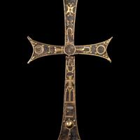 A Byzantine Iron and Gilt-Bronze Processional Cross