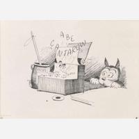 George Herriman (American, 1881-1944) Archy and Mehitabel