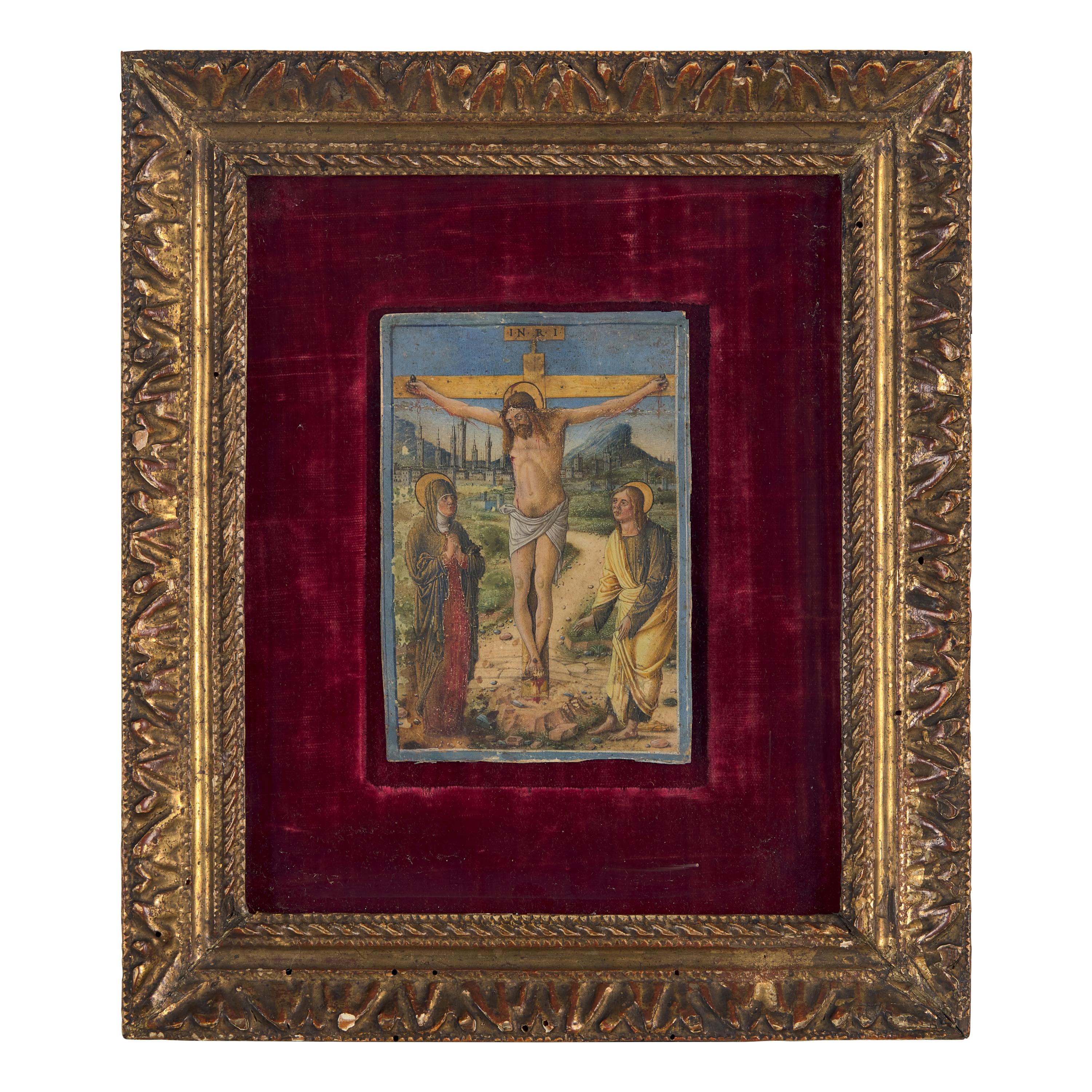 Girolamo da Cremona (Italian, died 1483) — The Crucifixion