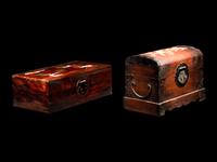 Two Inlaid Huanghuali Boxes