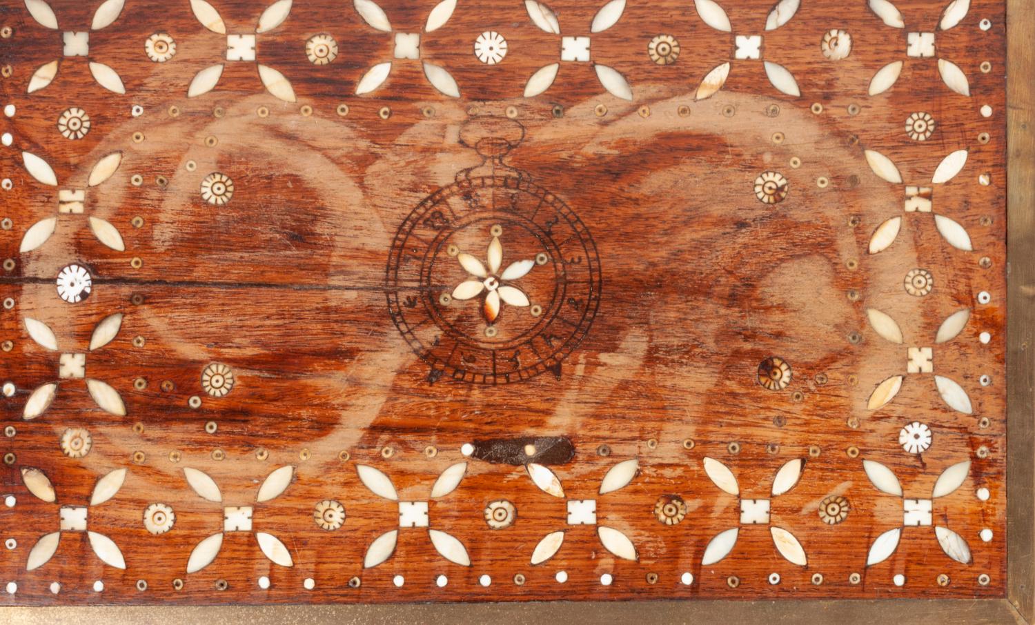 An Anglo-Indian Bone Inlaid Work Box
