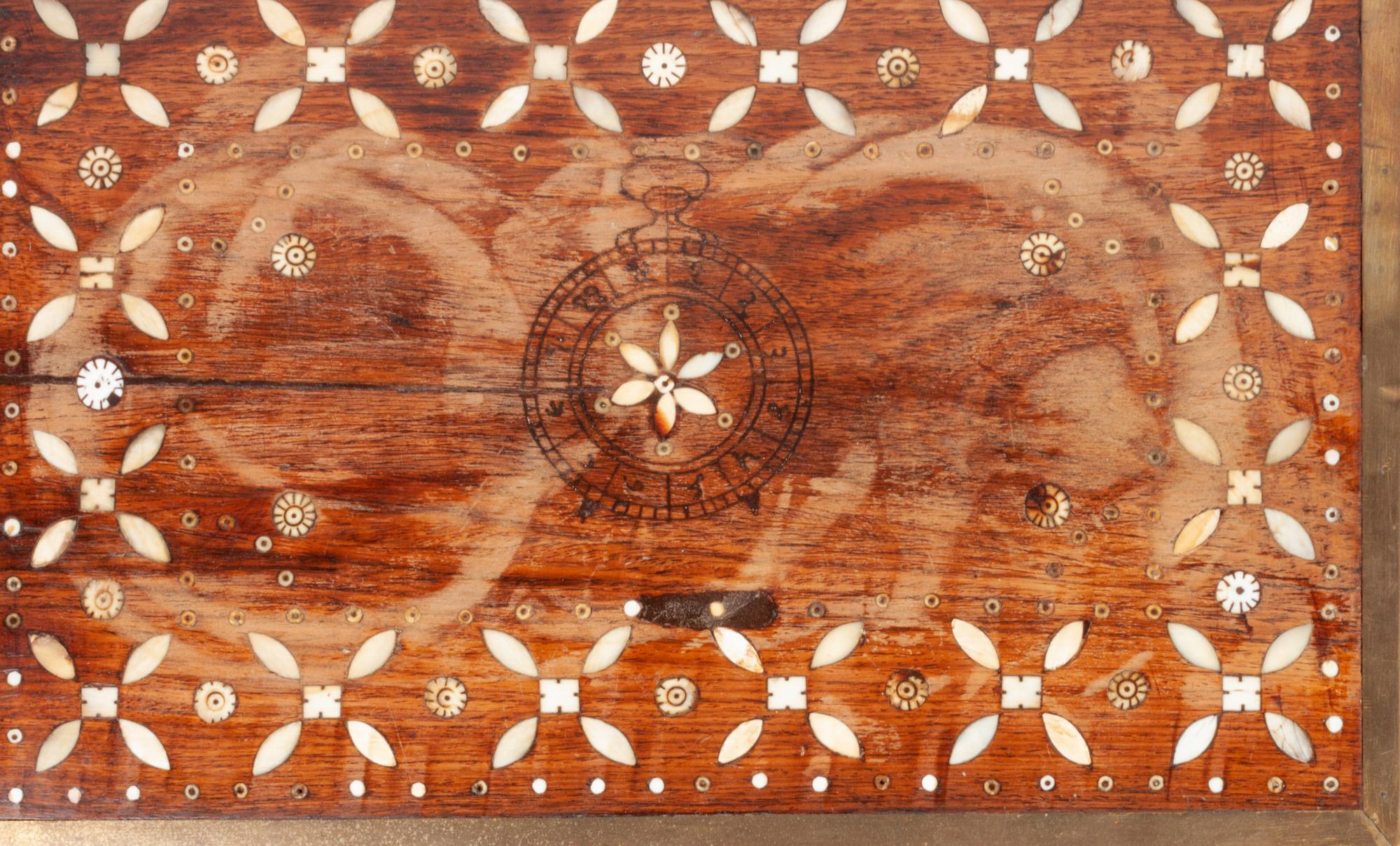 An Anglo-Indian Bone Inlaid Work Box