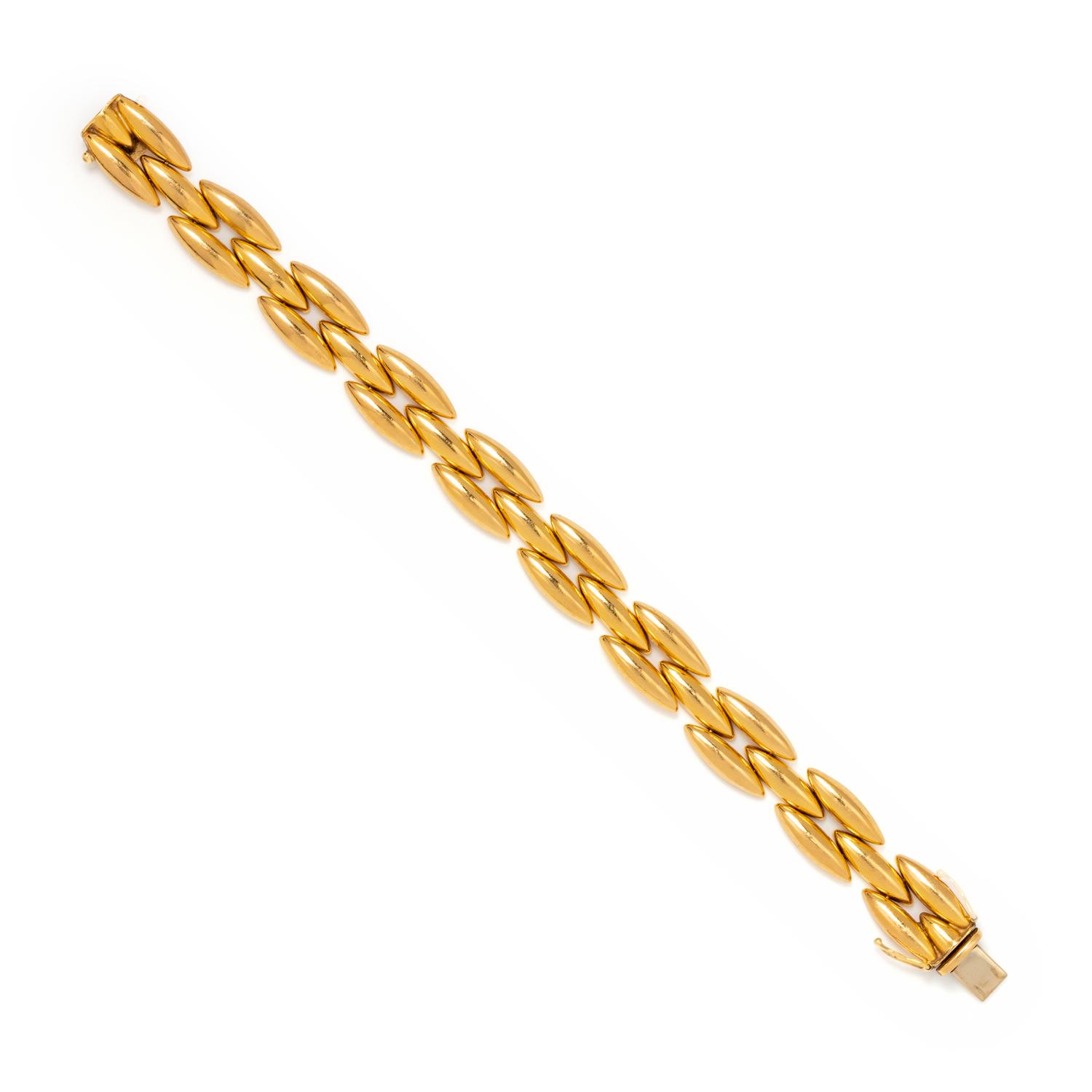 CARTIER, YELLOW GOLD 'GENTIANE' BRACELET