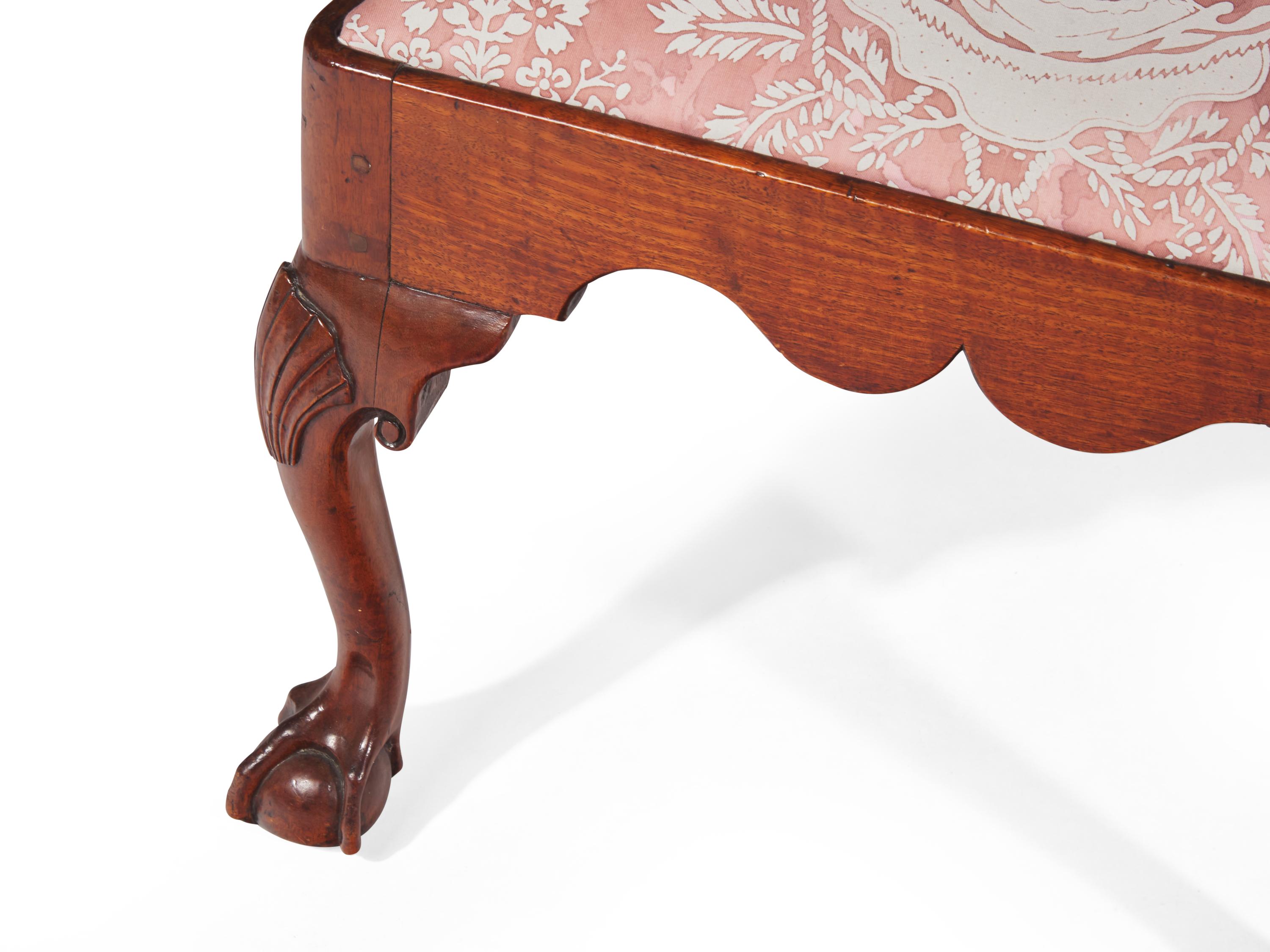 A Chippendale Carved Walnut Side Chair