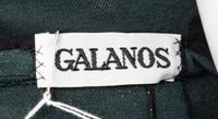 A Galanos Black and Silver Dress, No size.