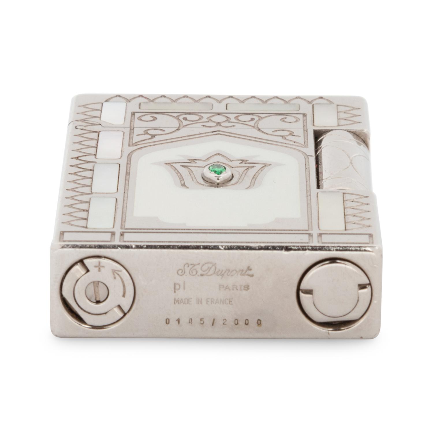 S.T. DUPONT, FRANCE, MOTHER-OF-PEARL AND LAQUER 'TAJ MAHAL' LIGHTER