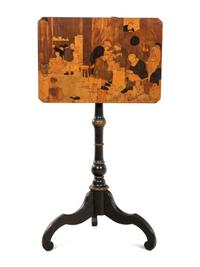 A Dutch Flip-Top Marquetery Table