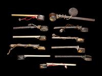 Eleven Japanese Mixed Metal Writing Sets, Yatate