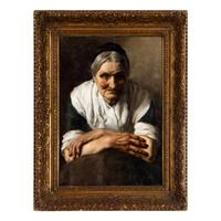 American School, 19th Century — Untitled (Study of an Old Woman), c. 1880