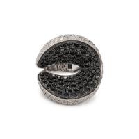 DIAMOND AND BLACK DIAMOND RING