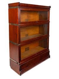 A Mahogany and Glass Barrister Bookcase
