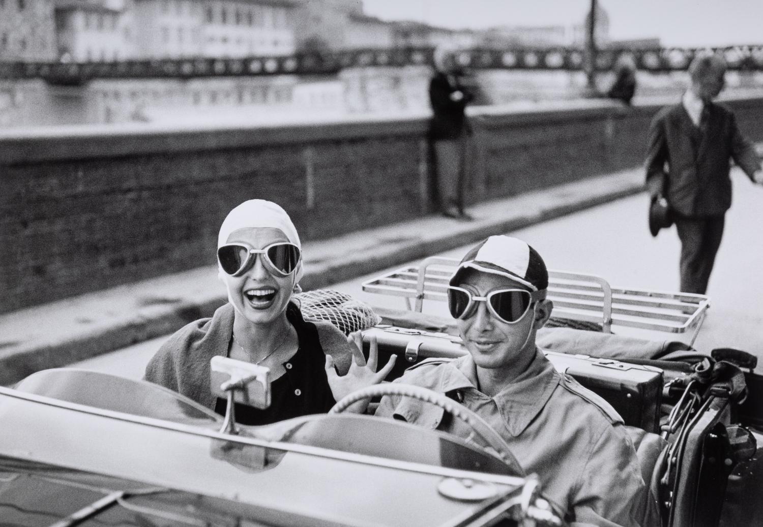 Ruth Orkin (1921-1985) Couple in MG, Florence, Italy, 1951
